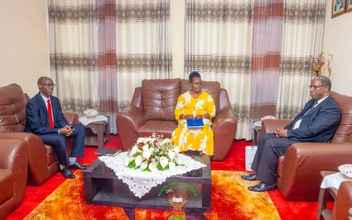 The First Deputy-Speaker of the Senate of Burundi receives in audience the President of the Truth and Reconciliation Commission