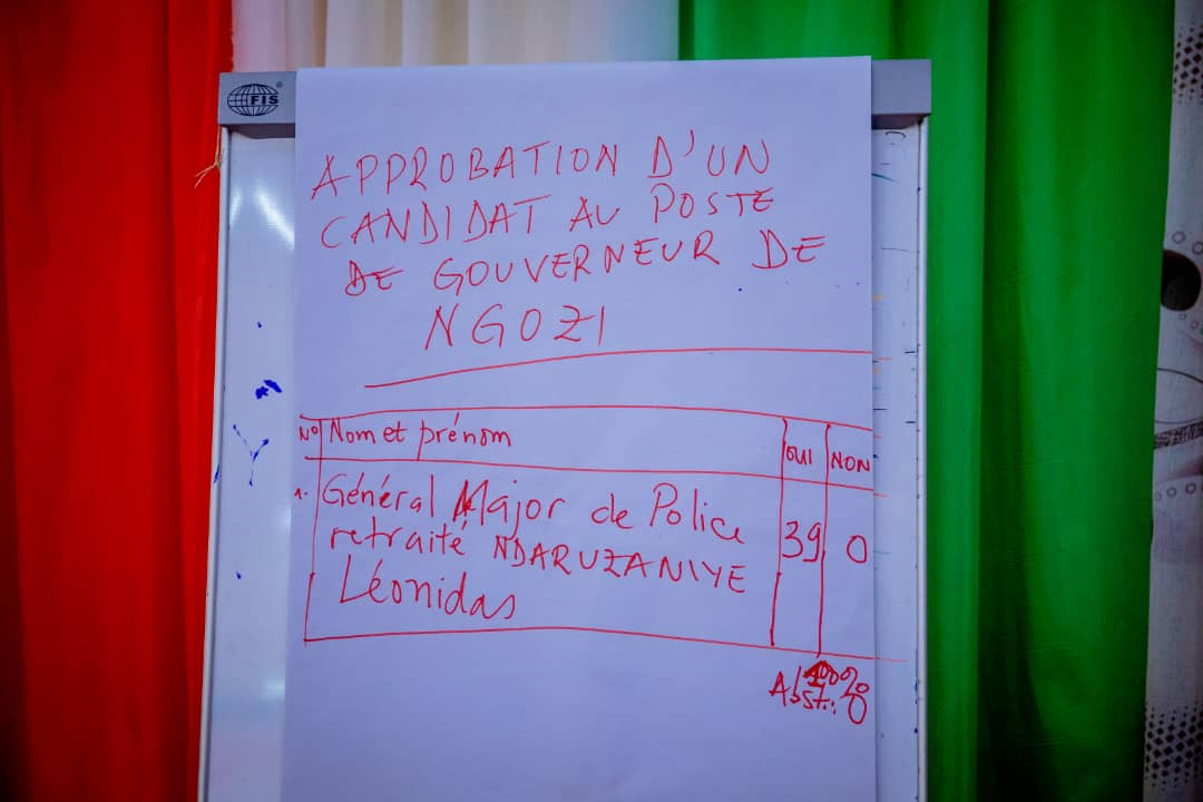 Approbation d&rsquo;une candidature au poste de gouverneur de province