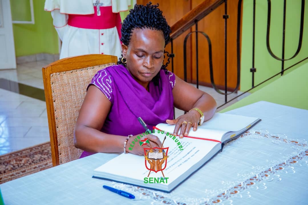 Message de Condoléances du Sénat du Burundi au Nonce Apostolique